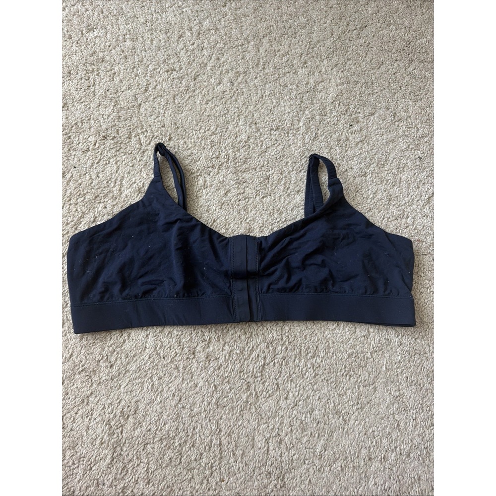 SKIMS Fits Everybody Bralette/Color Navy/ Size 4XL Front Closure Lounge Bra